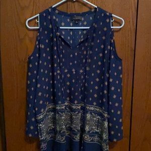 Open shoulder blouse